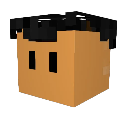 bofilneo Minecraft avatar head, 3D render