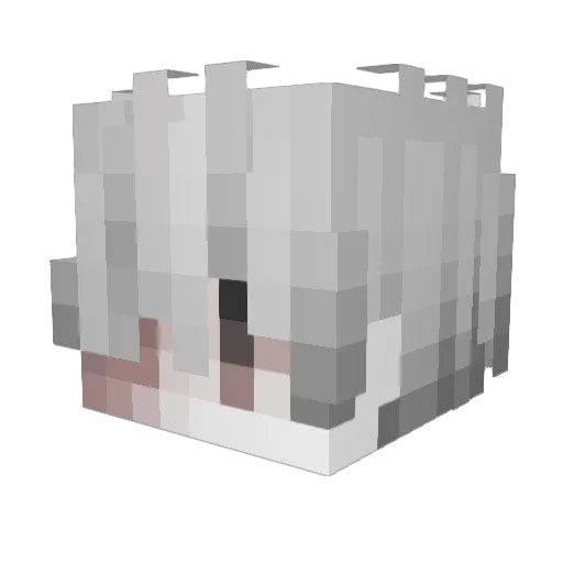 bofz Minecraft avatar head, 3D render