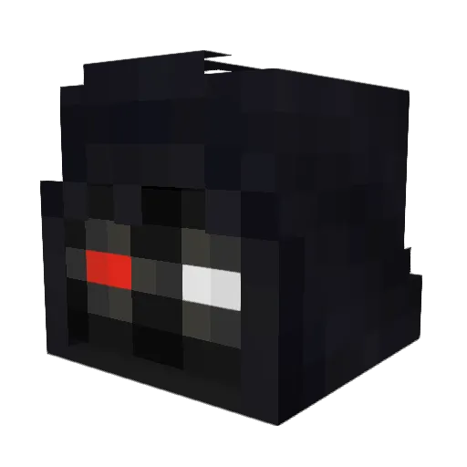 boganbean Minecraft avatar head, 3D render