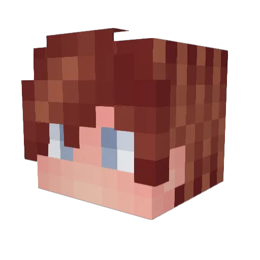 bogatiymolodoy Minecraft avatar head, 3D render