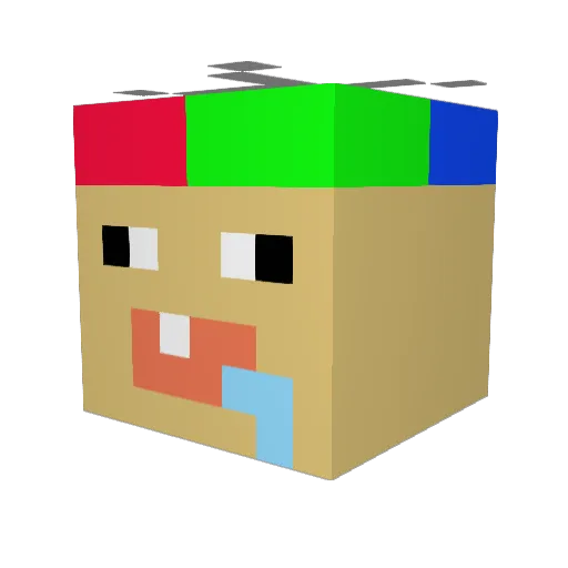 bogboga123 Minecraft avatar head, 3D render
