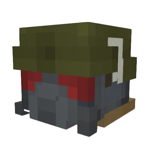 bogbond Minecraft avatar head, 3D render