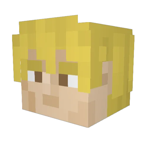 bogdanperni Minecraft avatar head, 3D render