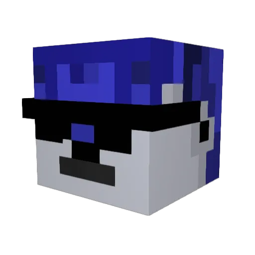 bogdog123 Minecraft avatar head, 3D render