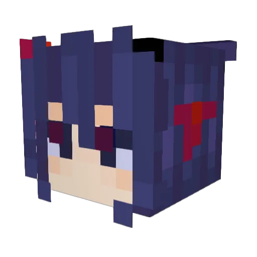 bogeeb Minecraft avatar head, 3D render