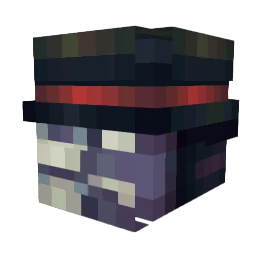bogeypicker Minecraft avatar head, 3D render