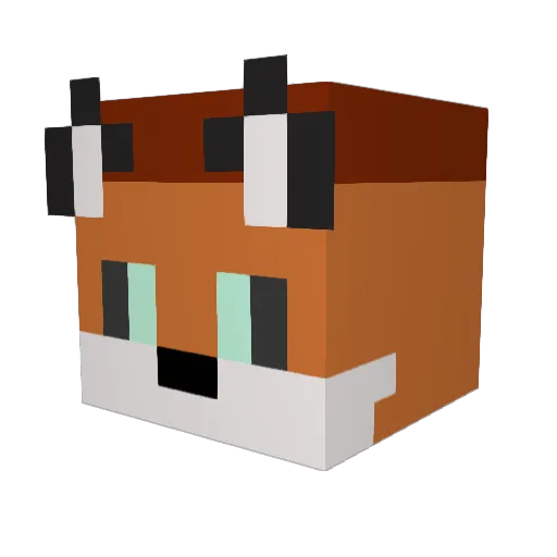 boggg Minecraft avatar head, 3D render