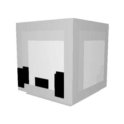 bogglerss Minecraft avatar head, 3D render