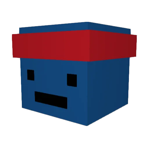 bogho Minecraft avatar head, 3D render