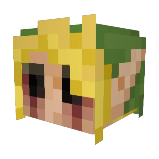 bogomerzost Minecraft avatar head, 3D render