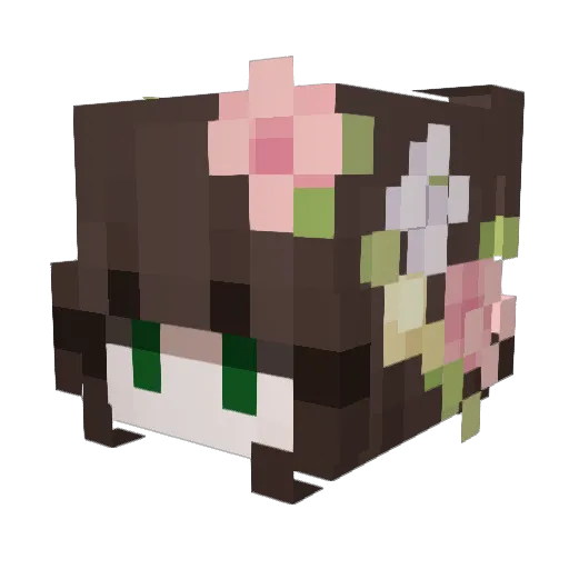 bogoncle Minecraft avatar head, 3D render