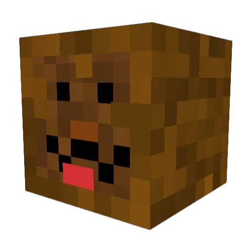 bogoooo Minecraft avatar head, 3D render