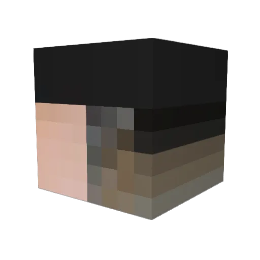 bogotac Minecraft avatar head, 3D render