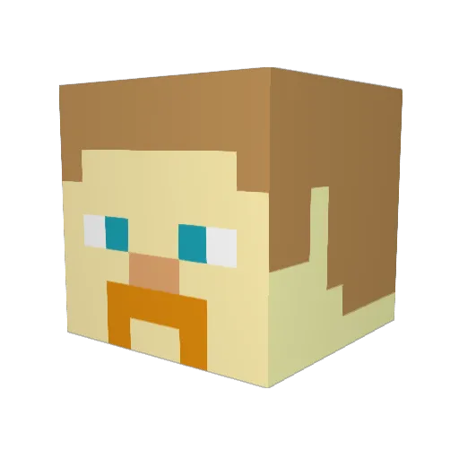 bogspores Minecraft avatar head, 3D render