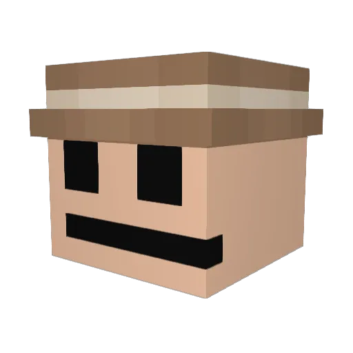 bogusd Minecraft avatar head, 3D render