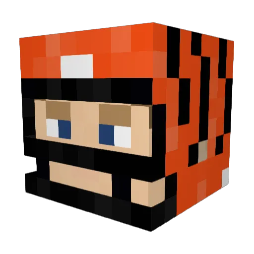 bogy3000 Minecraft avatar head, 3D render