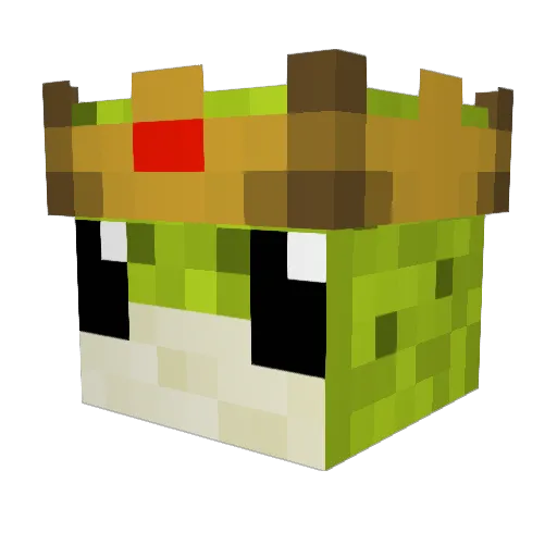 bogze Minecraft avatar head, 3D render