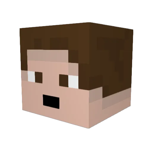 boh64 Minecraft avatar head, 3D render