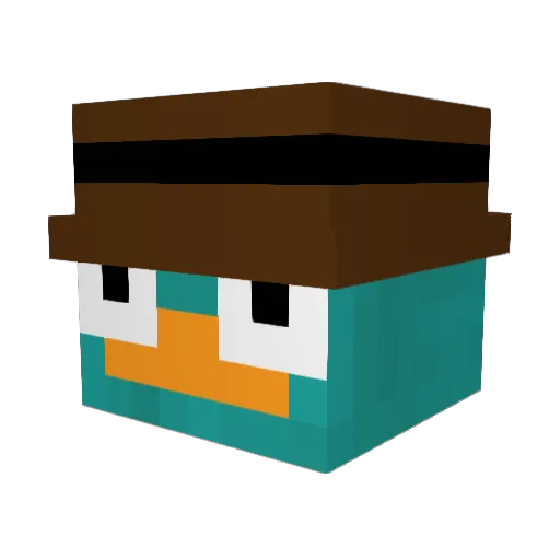 bohemianboys Minecraft avatar head, 3D render
