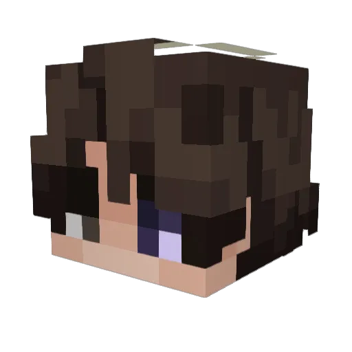 bohooo Minecraft avatar head, 3D render