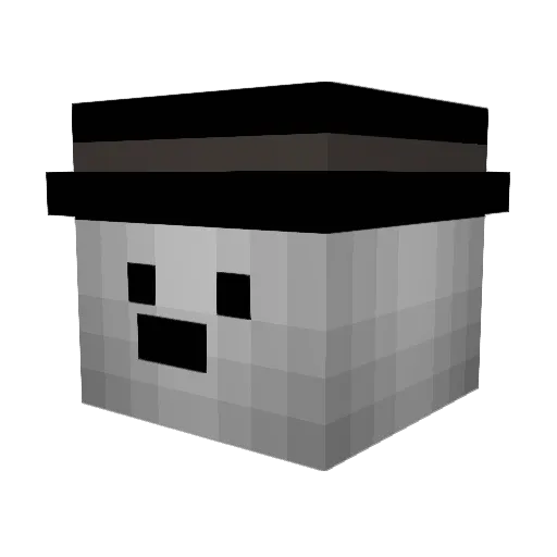 bohrt Minecraft avatar head, 3D render
