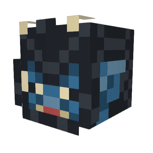 boicow Minecraft avatar head, 3D render