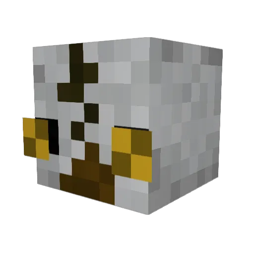 boiled_monkey Minecraft avatar head, 3D render
