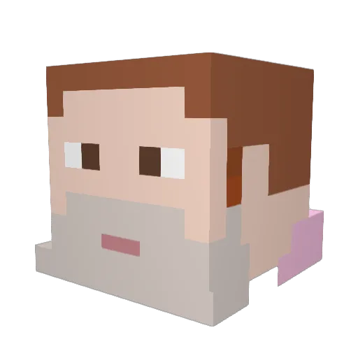 boiler08 Minecraft avatar head, 3D render