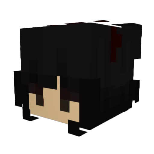 boilingbubbles Minecraft avatar head, 3D render