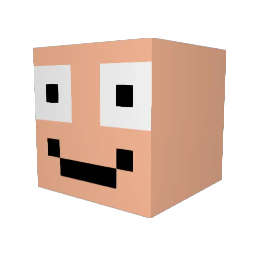 boisola Minecraft avatar head, 3D render