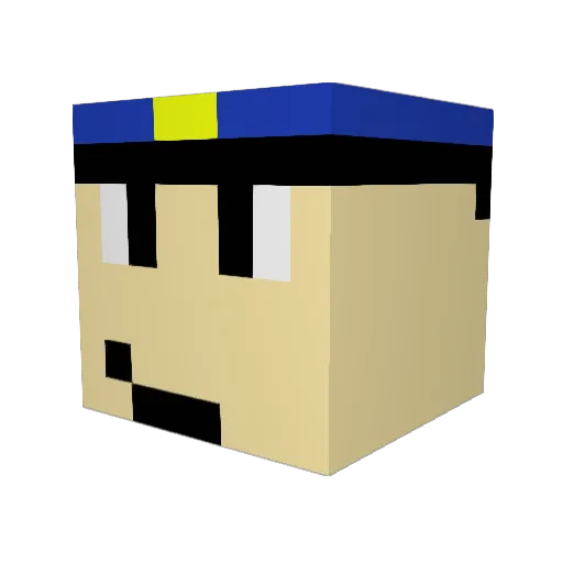 boiyo23 Minecraft avatar head, 3D render