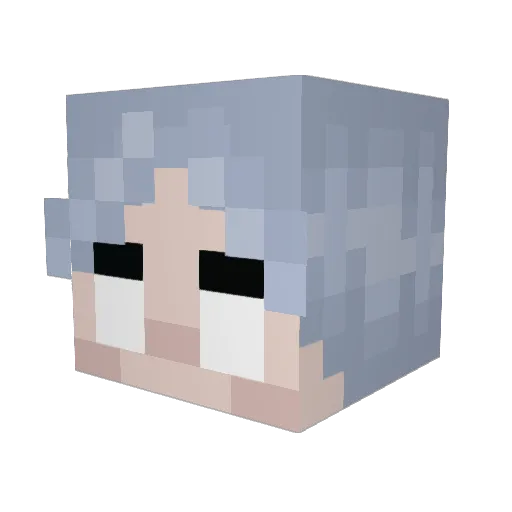 bojacke Minecraft avatar head, 3D render
