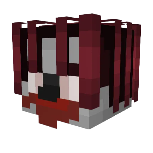 bojosxd Minecraft avatar head, 3D render