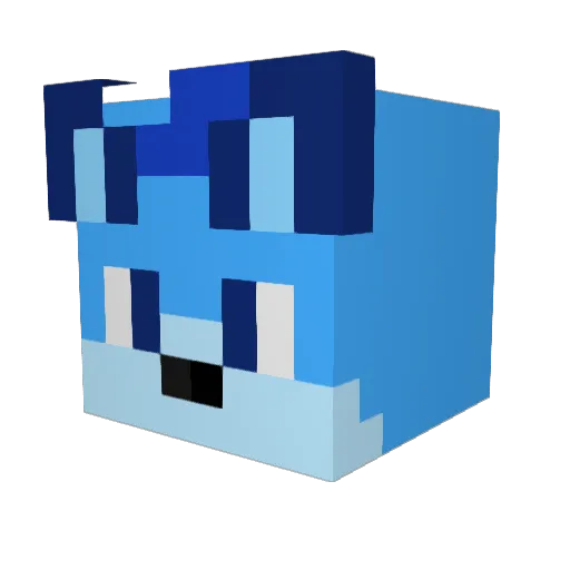 bojovnik14 Minecraft avatar head, 3D render