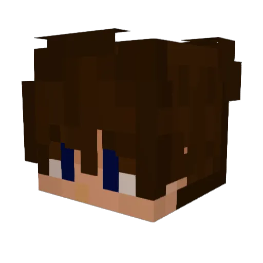 bokedy Minecraft avatar head, 3D render
