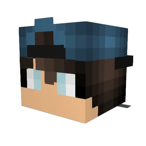 bokibest Minecraft avatar head, 3D render