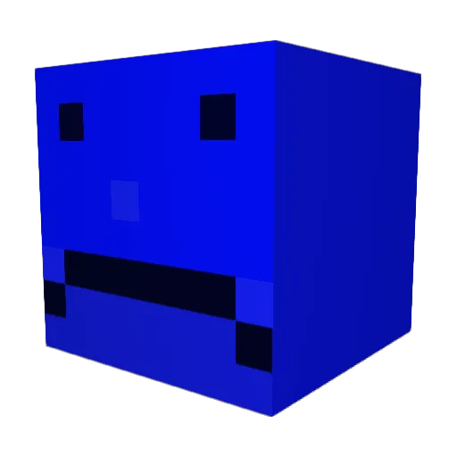 bokk15 Minecraft avatar head, 3D render