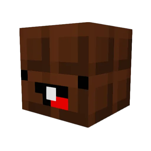 bokypaul Minecraft avatar head, 3D render