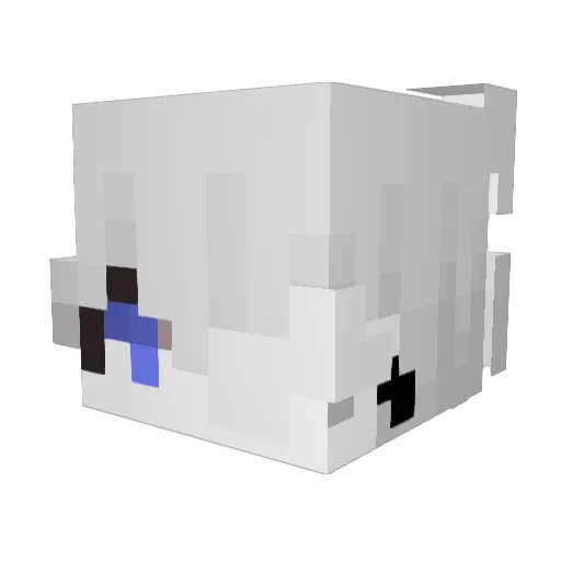 bolachablue Minecraft avatar head, 3D render