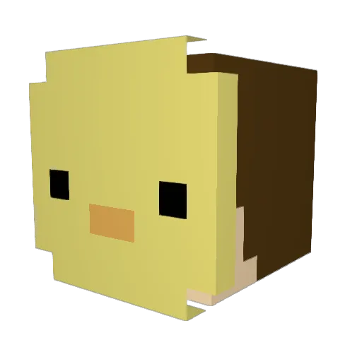 boldtree Minecraft avatar head, 3D render