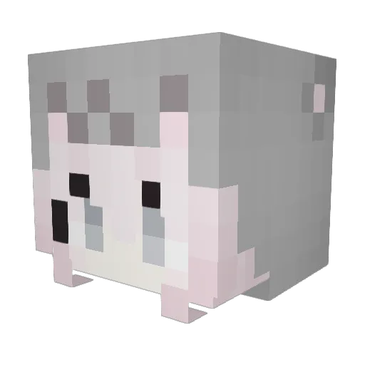 bolho Minecraft avatar head, 3D render