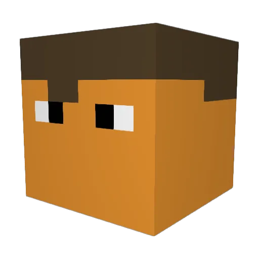 boli52 Minecraft avatar head, 3D render