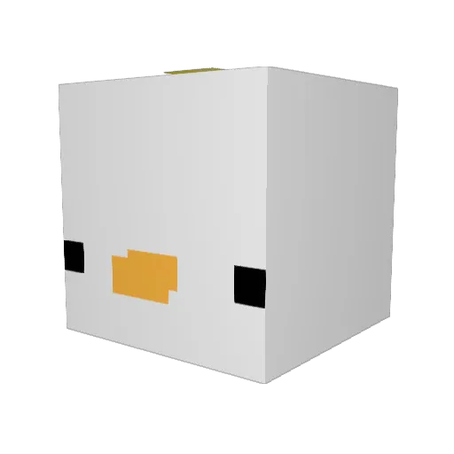 bolkje Minecraft avatar head, 3D render