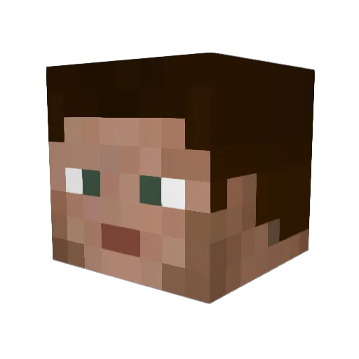 bolodotdk Minecraft avatar head, 3D render