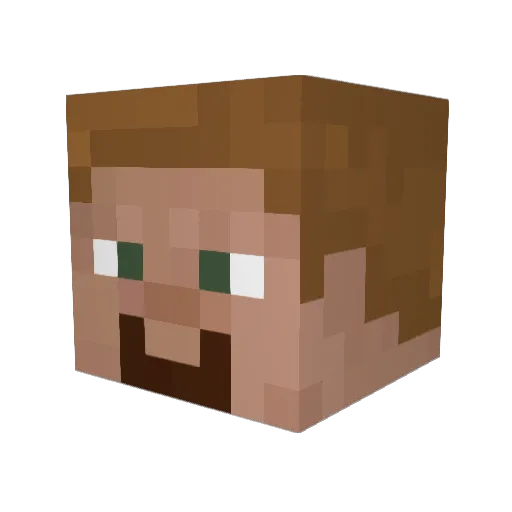bolos81 Minecraft avatar head, 3D render