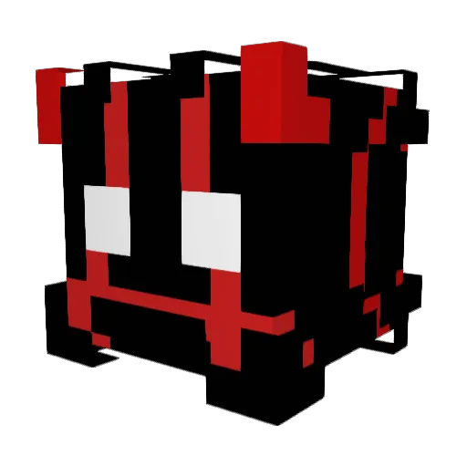 bolpman Minecraft avatar head, 3D render