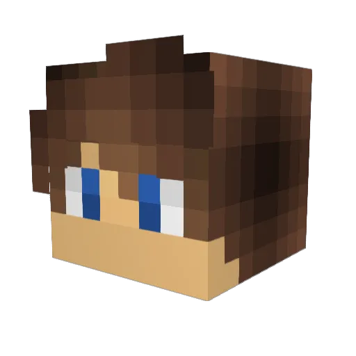 bolto19 Minecraft avatar head, 3D render