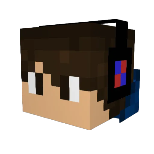 boltz2 Minecraft avatar head, 3D render
