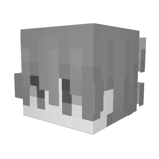 boltzs Minecraft avatar head, 3D render