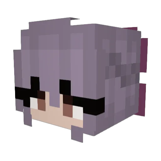 bolziver Minecraft avatar head, 3D render